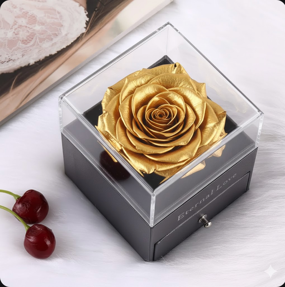 Eternal Love Flower Gold, Sliver Necklace